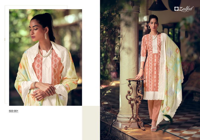 Mashq By Zulfat 001-010 Printed Cotton Dress Material Catalog